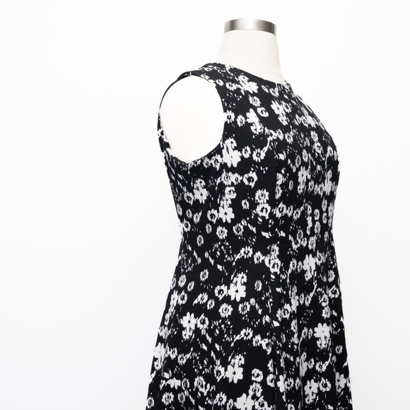 Calvin Klein |  Knit Printed Floral A-Line Dress - Picture 11 of 14